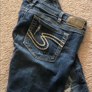 Silver Aiko Straight Jeans